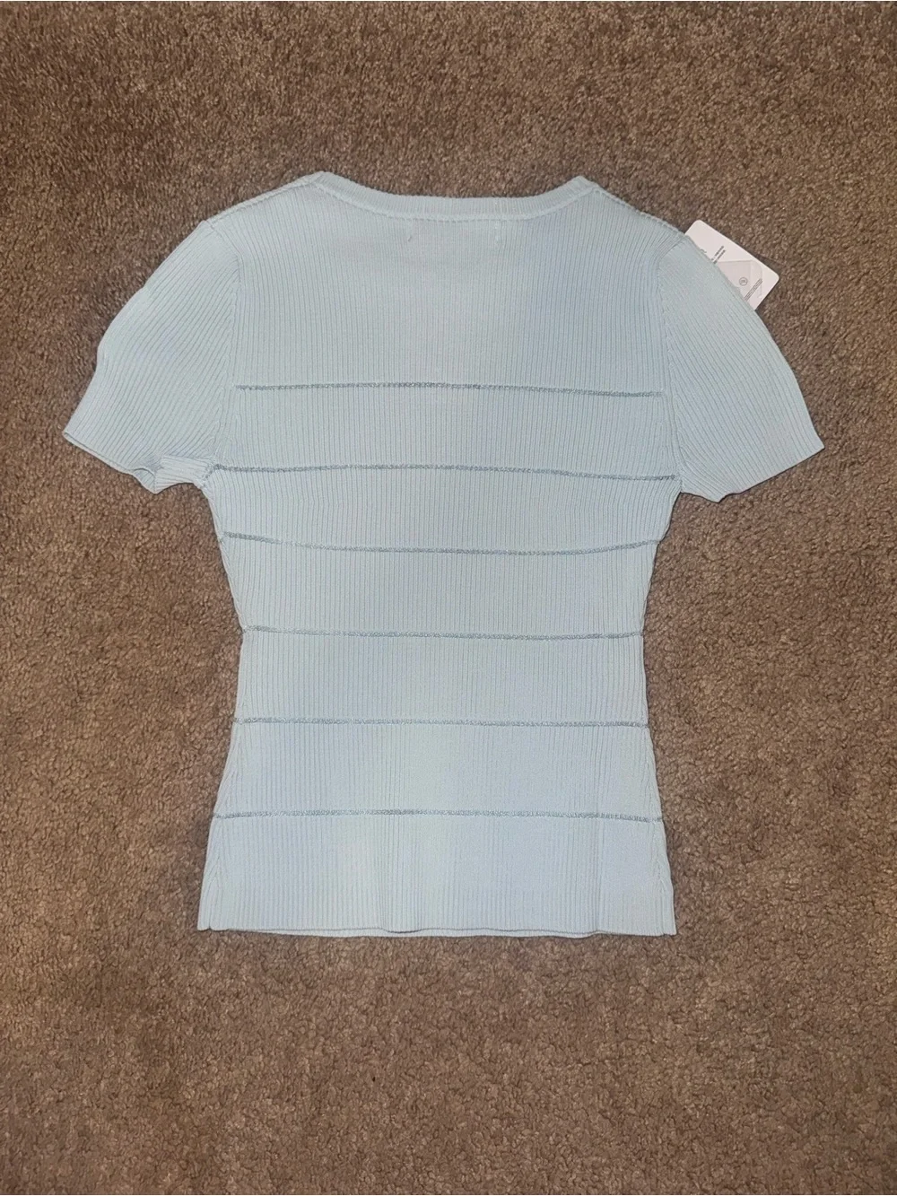 NAWS (NOTAWEAR) BLUE 3-CARAT ICE-KNIT TEE